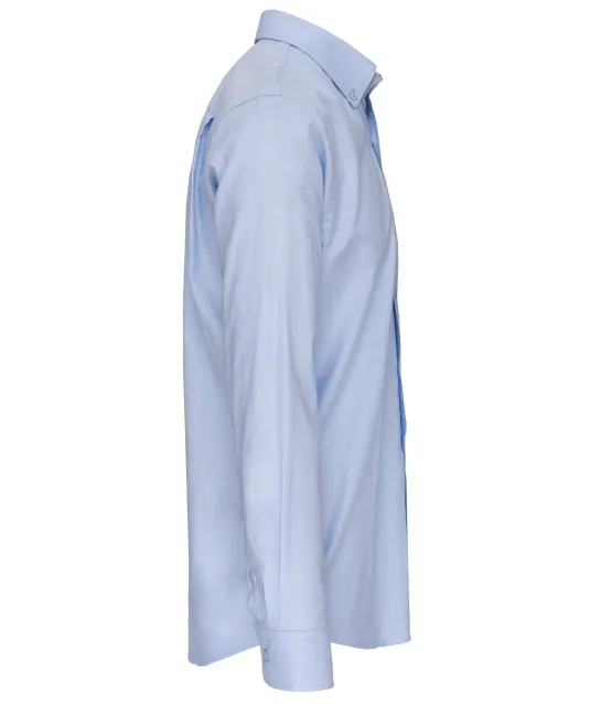 K533 - Heren Oxford overhemd lange mouwen Oxford Blue