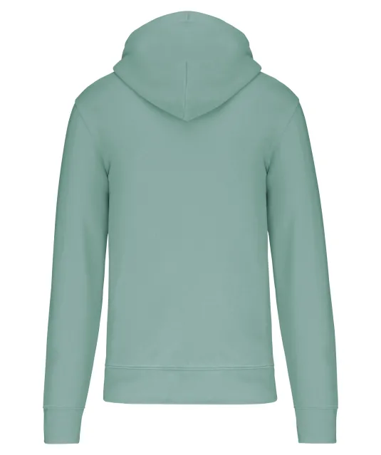 K4030 - Ecologische herensweater met capuchon en ritssluiting Sage