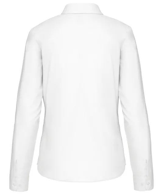 K549 - Overhemd in onderhoudsvriendelijk polykatoen-popeline dames White