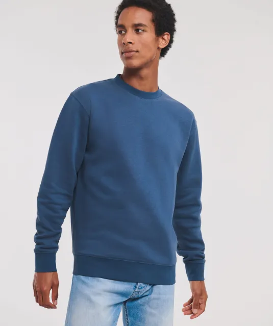 RU262M - Authentic Sweater met ronde hals White