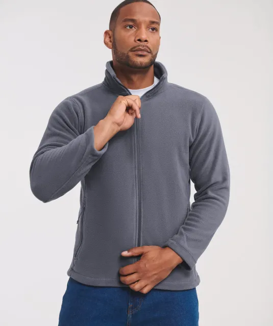 RU8700M - Men's Full Zip Outdoor Fleece Black