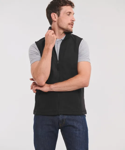 RU8720M - Men's Outdoor Fleece Gilet Black