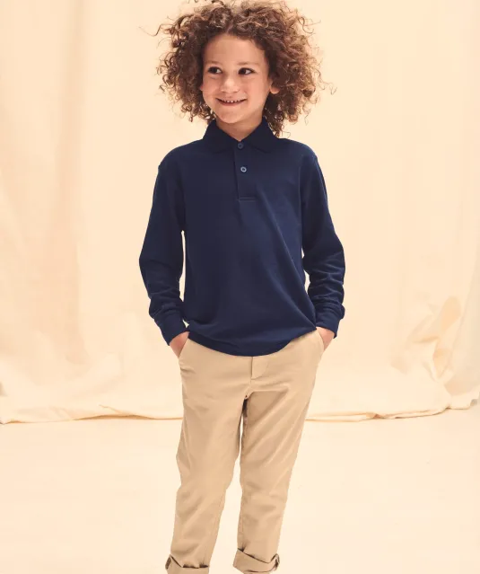 SC63201 - 65/35 Polo met lange mouwen White