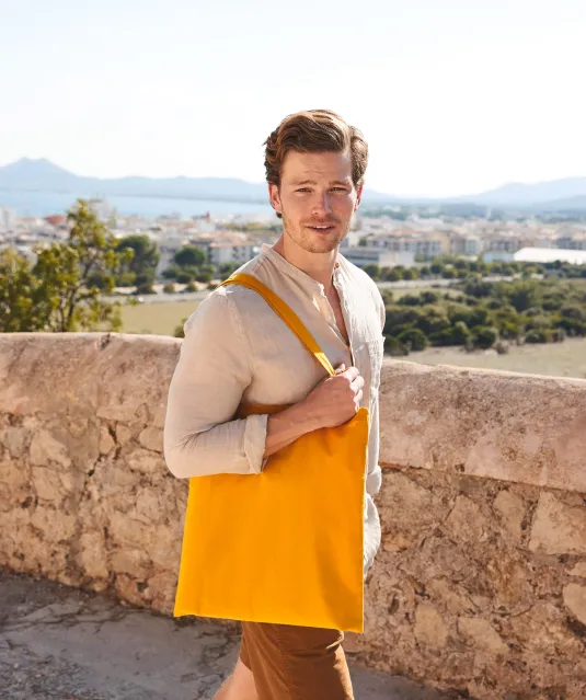 W101 - Shopper bag long handles Natural