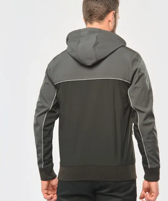 WK450 - 3-laags unisex softshelljas Black / Forest Green
