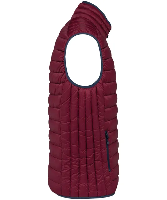 K6113 - Men’s lightweight sleeveless down jacket Wine