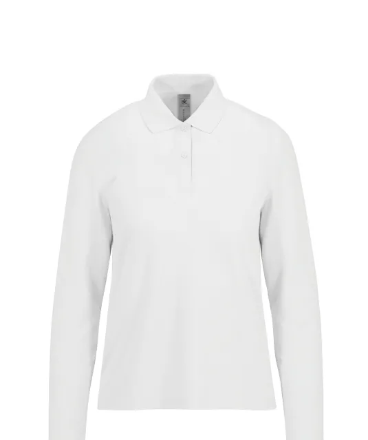 CGPW464 - MY POLO 210 Dames lange mouwen White