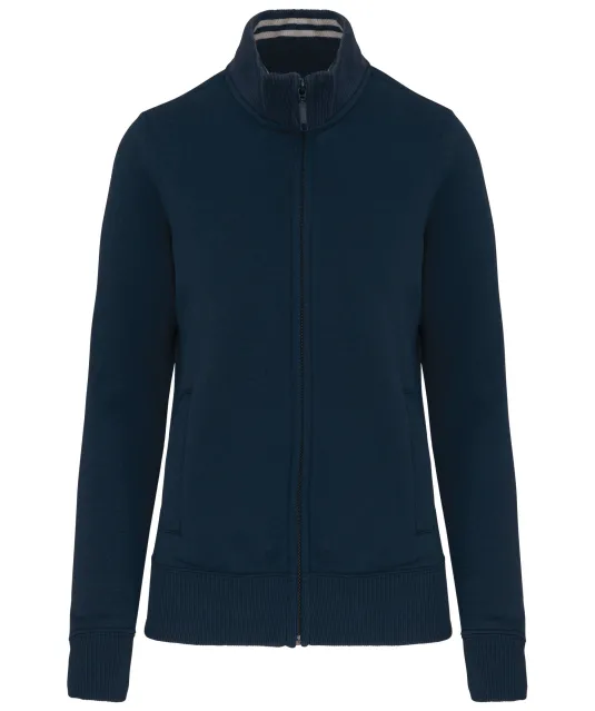 K457 - Damessweater met rits Navy