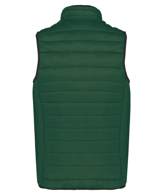 K6113 - Men’s lightweight sleeveless down jacket Forest Green