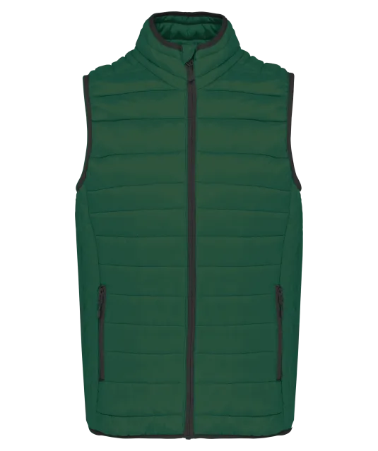 K6113 - Men’s lightweight sleeveless down jacket Forest Green