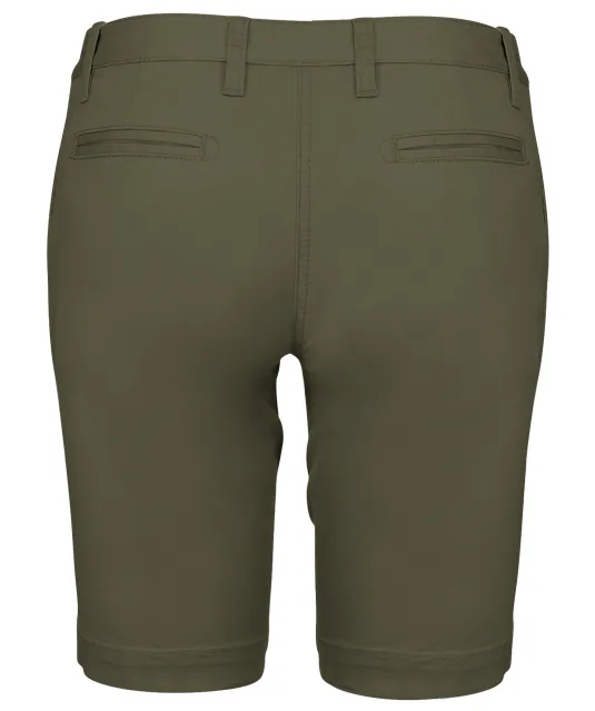 K751 - Dames chino bermudashorts Light khaki