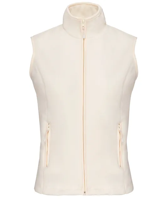 K906 - Bodywarmer van microfleece dames Natural
