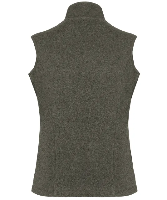 K906 - Bodywarmer van microfleece dames Green Marble Heather