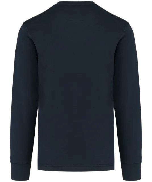 WK4001 - Sweater ingezette mouwen Navy