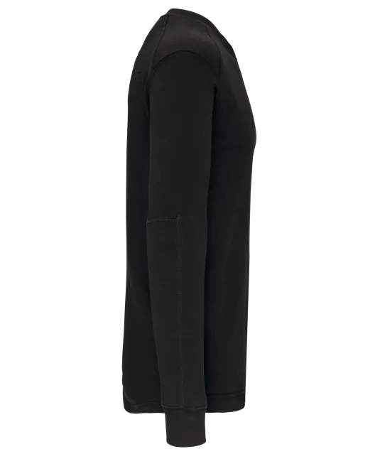 WK4001 - Sweater ingezette mouwen Black