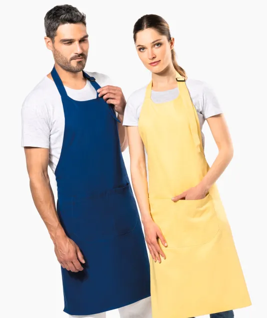 K8007 - Schort met zak van biologisch katoen Almond Green