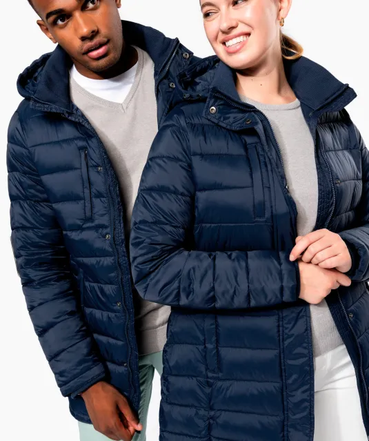 K6128 - Lichte herenparka met capuchon Black