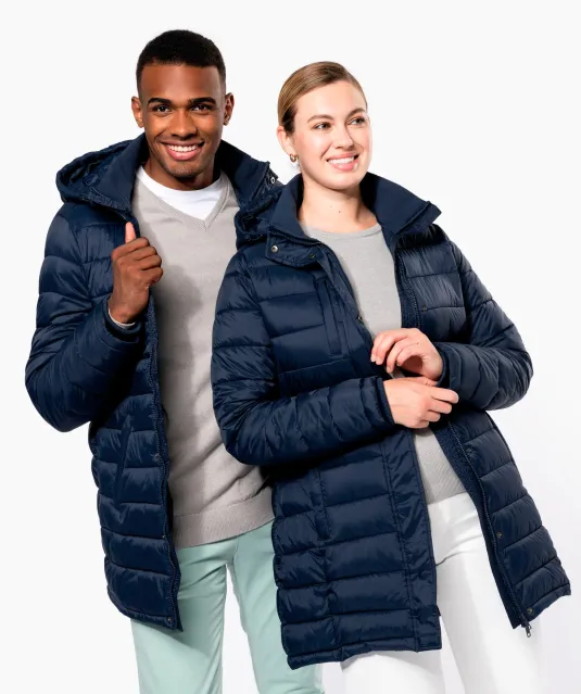 K6128 - Lichte herenparka met capuchon Black