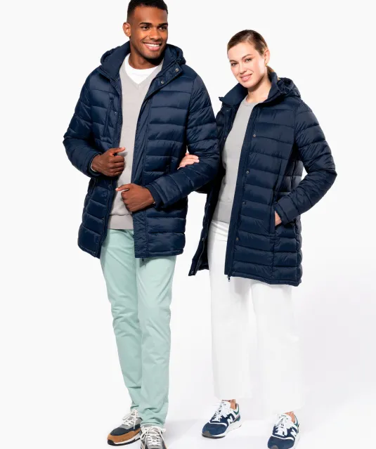 K6128 - Lichte herenparka met capuchon Black
