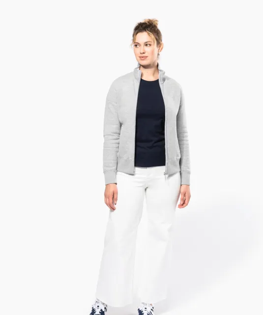 K457 - Damessweater met rits Black