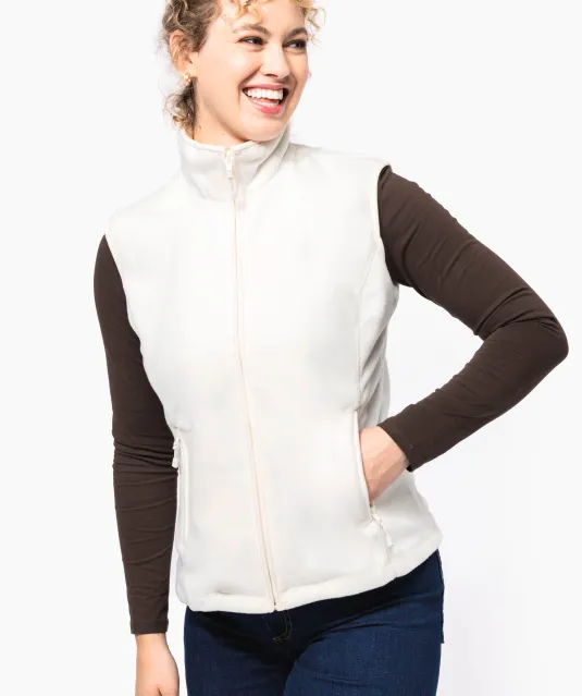 K906 - Bodywarmer van microfleece dames Natural