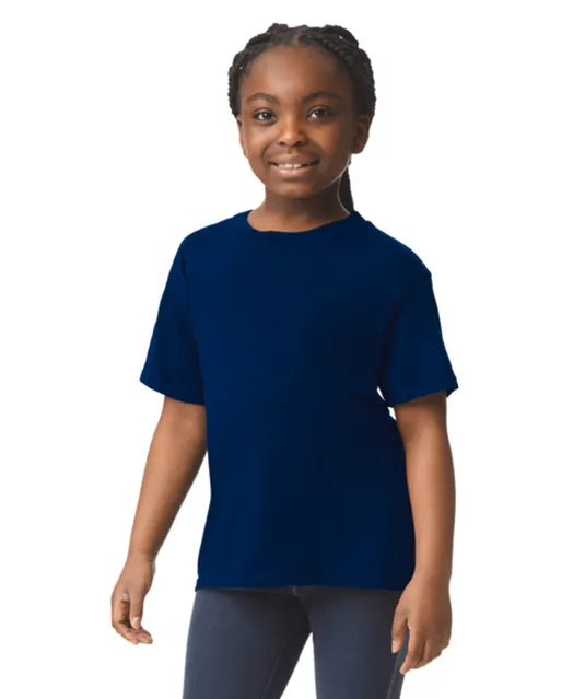 GI6400B - Softstyle Euro Fit Kinder T-shirt White