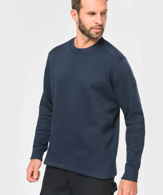 WK4001 - Sweater ingezette mouwen Black