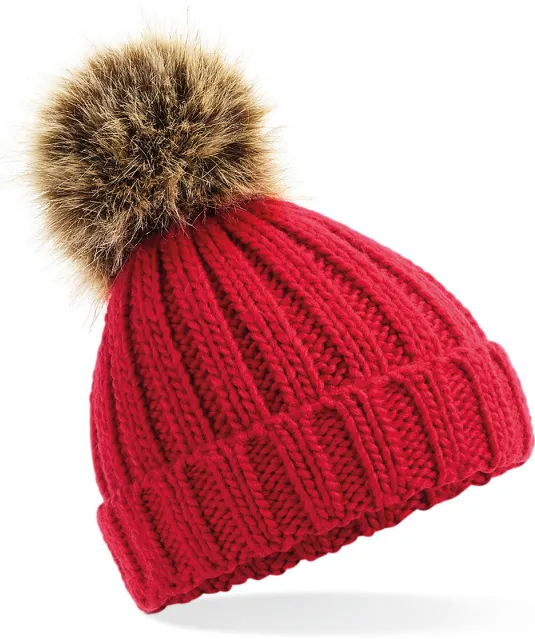 B412 - Pompon beanie Classic Red