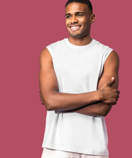 K3022IC - Mouwloos heren T-shirt Bio 150 IC White