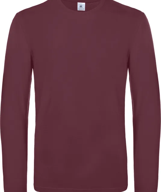 CGTU07T - #E190 Men's T-shirt long sleeve Burgundy