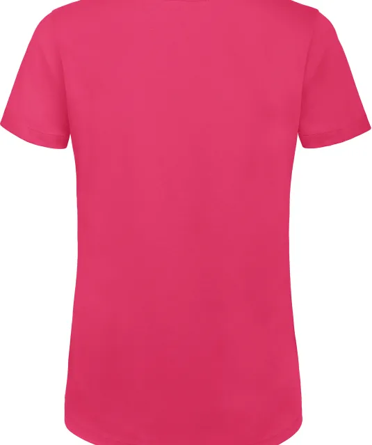 CGTW043 - Organic Cotton Inspire Crew Neck T-shirt / Woman Fuchsia