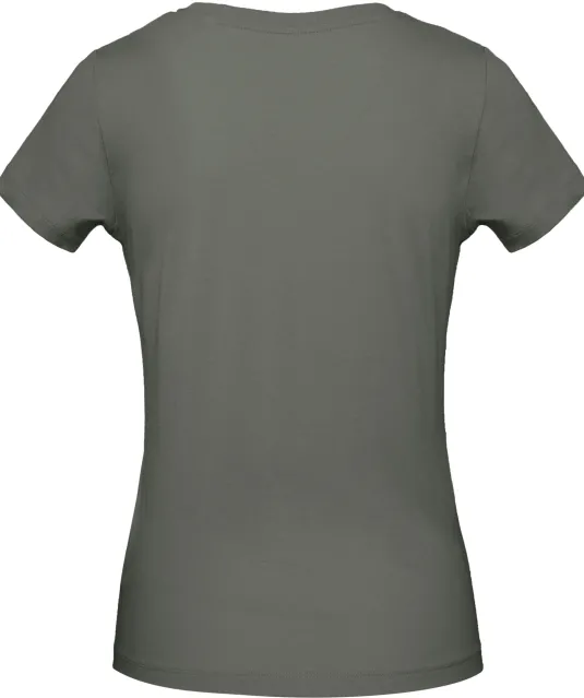 CGTW043 - Organic Cotton Inspire Crew Neck T-shirt / Woman Millennial Khaki