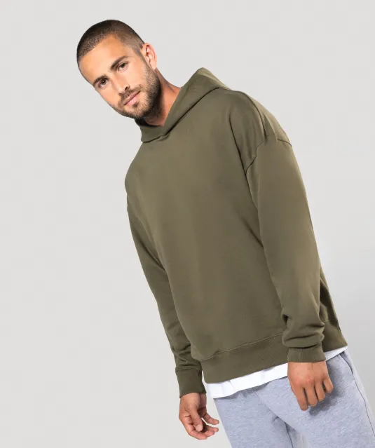K4018 - Oversized fleece sweater met capuchon Black