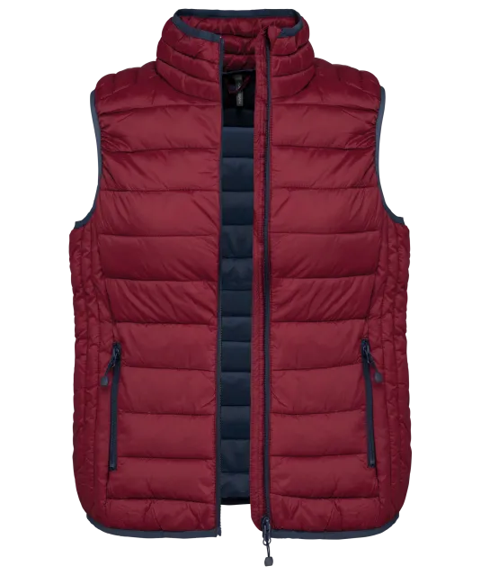 K6114 - Ladies' lightweight sleeveless down jacket Wine