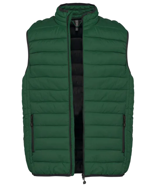 K6113 - Men’s lightweight sleeveless down jacket Forest Green