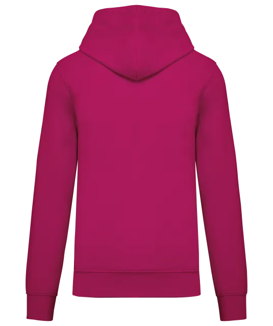 K4027 - Ecologische herensweater met capuchon Fuchsia