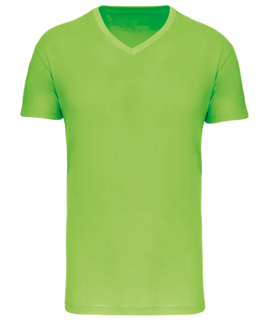 K3028IC - Heren-t-shirt BIO150 IC V-hals Lime