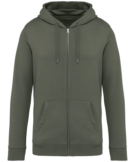 NS402 - Ecologisch uniseks sweatvest met capuchon Organic khaki