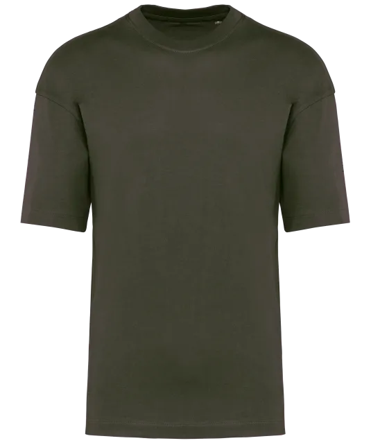 K3008 - Oversized T-shirt korte mouwen uniseks Khaki
