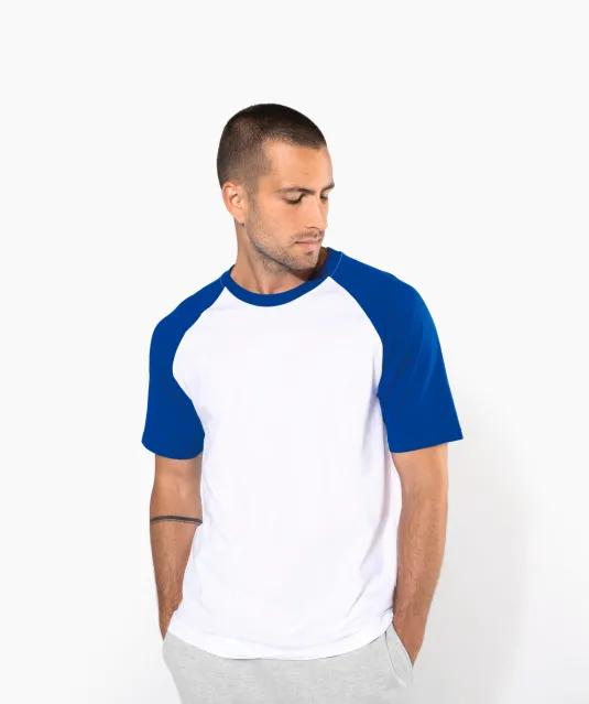 K330 - Baseball - Tweekleurig t-shirt Slate Grey / Black