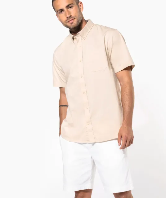K587 - Katoenen herenoverhemd met korte mouwen "Ariana" Angora