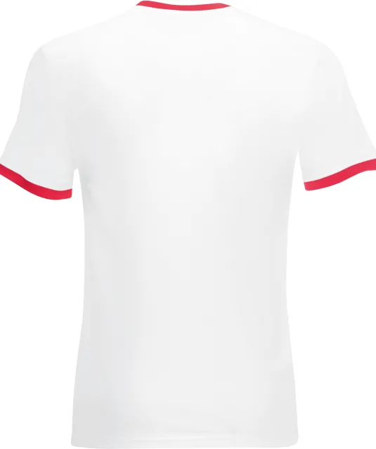 SC61168 - Valueweight Ringer T White / Red