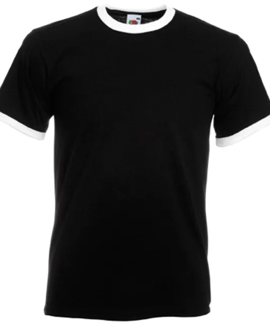 SC61168 - Valueweight Ringer T Black / White