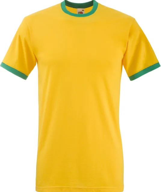 SC61168 - Valueweight Ringer T Sunflower / Kelly Green