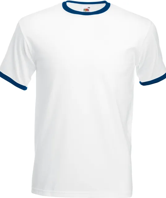 SC61168 - Valueweight Ringer T White / Navy