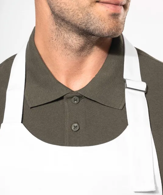K8005 - Schort wasbaar op hoge temperatuur Black