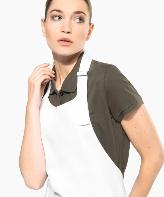 K8005 - Schort wasbaar op hoge temperatuur Black