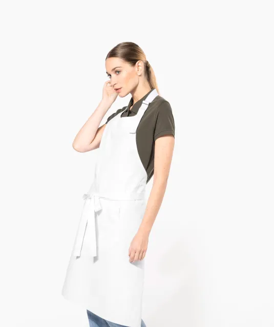 K8005 - Schort wasbaar op hoge temperatuur Black