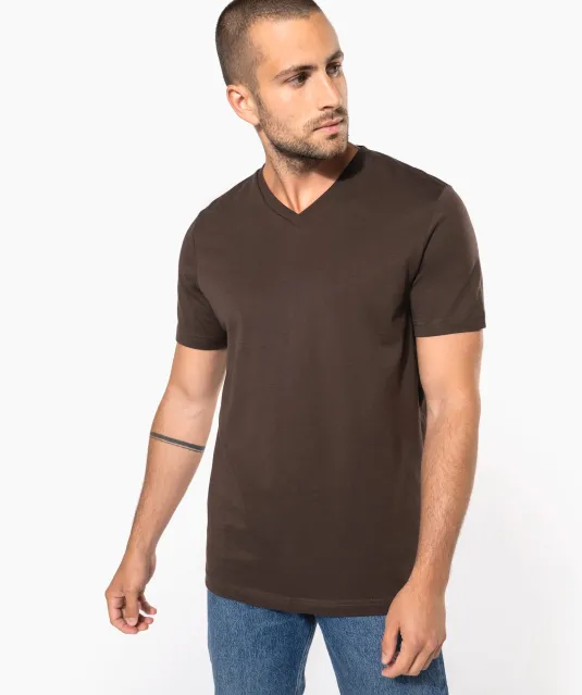 K357 - T-shirt V-hals korte mouwen White