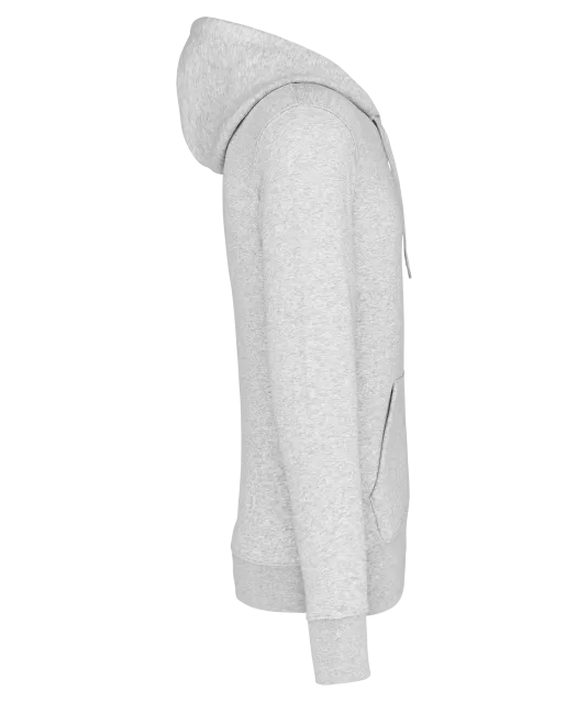K4030 - Ecologische herensweater met capuchon en ritssluiting Ash Heather